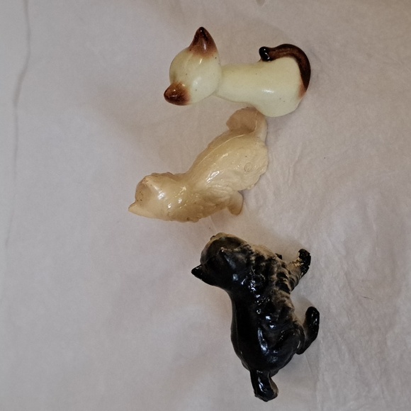 Vintage cat kitten figurines lot of 3 cat figurines - Picture 2 of 6